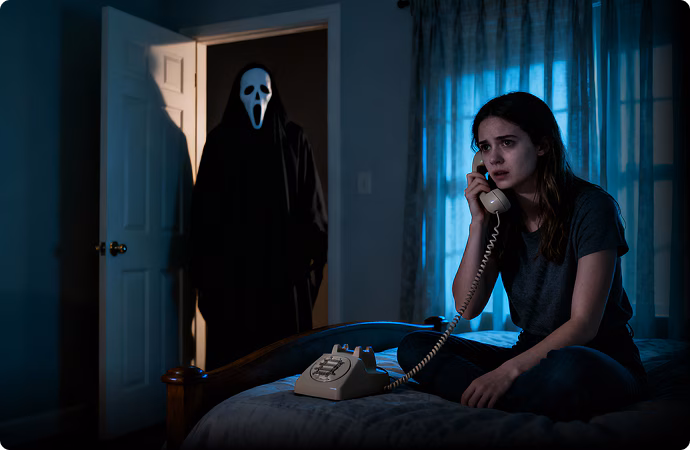 Ghostface AI Horror Photo